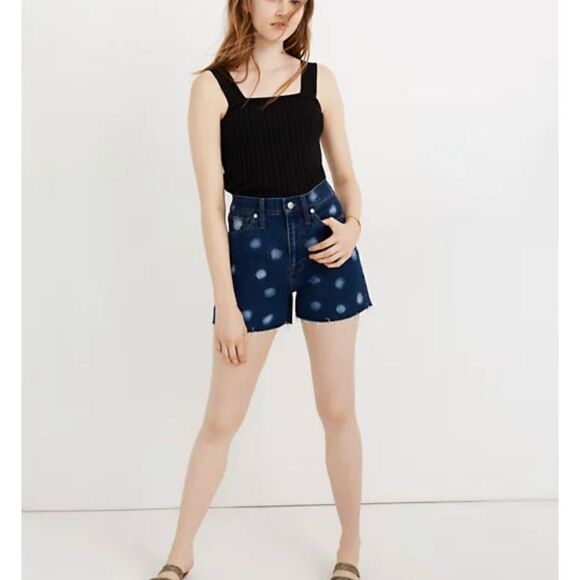 Madewell the perfect jean short in polka dot - Picture 1 of 8